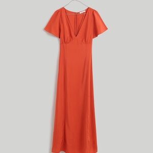 Madewell Flutter Sleeve MidiDress